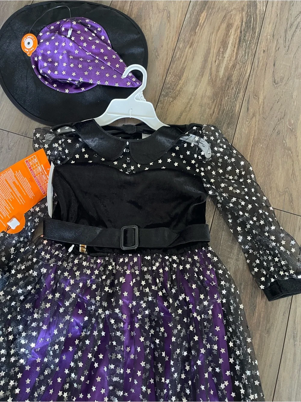 Hyde & EEK! Boutique Light-Up Starlight Witch Costume Dress for girls size L